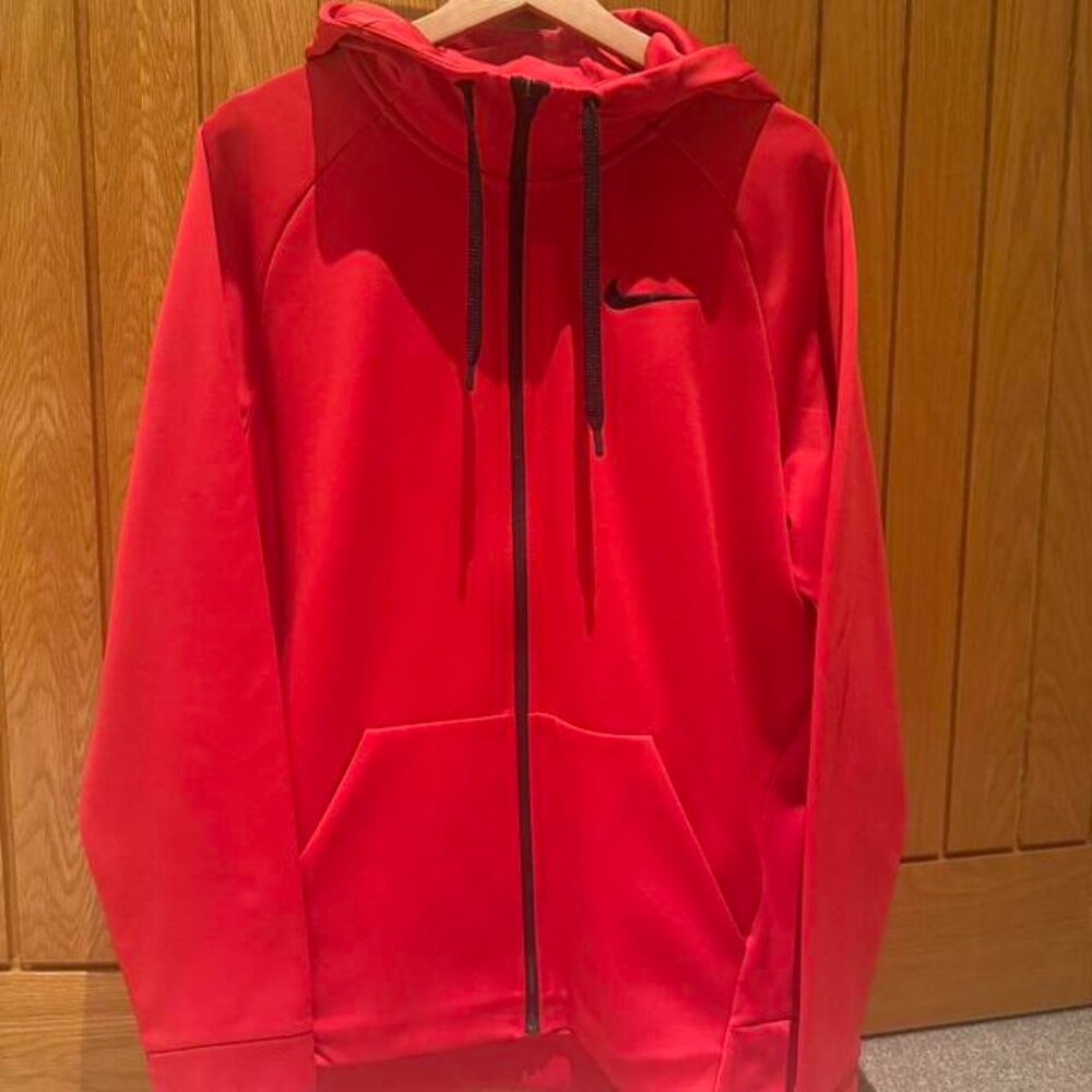 Nike Men's Red and Pink Hoodies